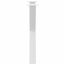 vidaXL 3 db fehér, X alakú étkezőasztal láb 70 x (72-73) cm acél étkezőasztal láb