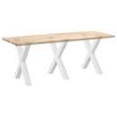 vidaXL 3 db fehér, X alakú étkezőasztal láb 70 x (72-73) cm acél étkezőasztal láb