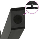 vidaXL 3 db antracitszürke X-alakú acél étkezőasztalláb 70x(72-73) cm