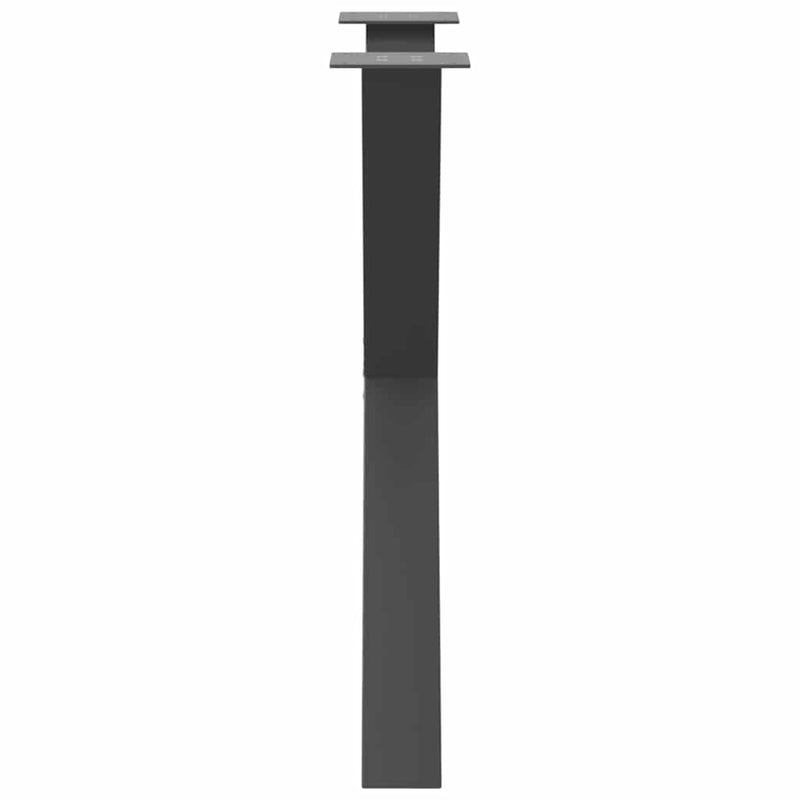 vidaXL 3 db antracitszürke X alakú acél étkezőasztal láb 80x(72-73) cm