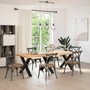 vidaXL 3 db X alakú étkezőasztal láb fekete 90 x (72-73) cm acél étkezőasztal láb