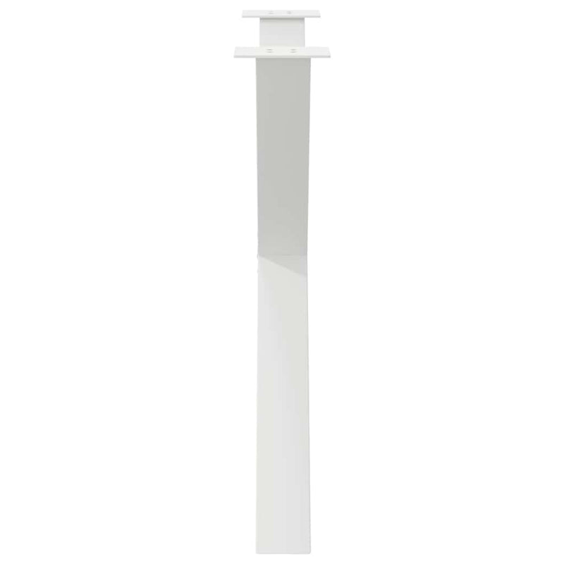 vidaXL 3 db X alakú étkezőasztal láb fehér 90 x (72-73) cm acél étkezőasztal láb