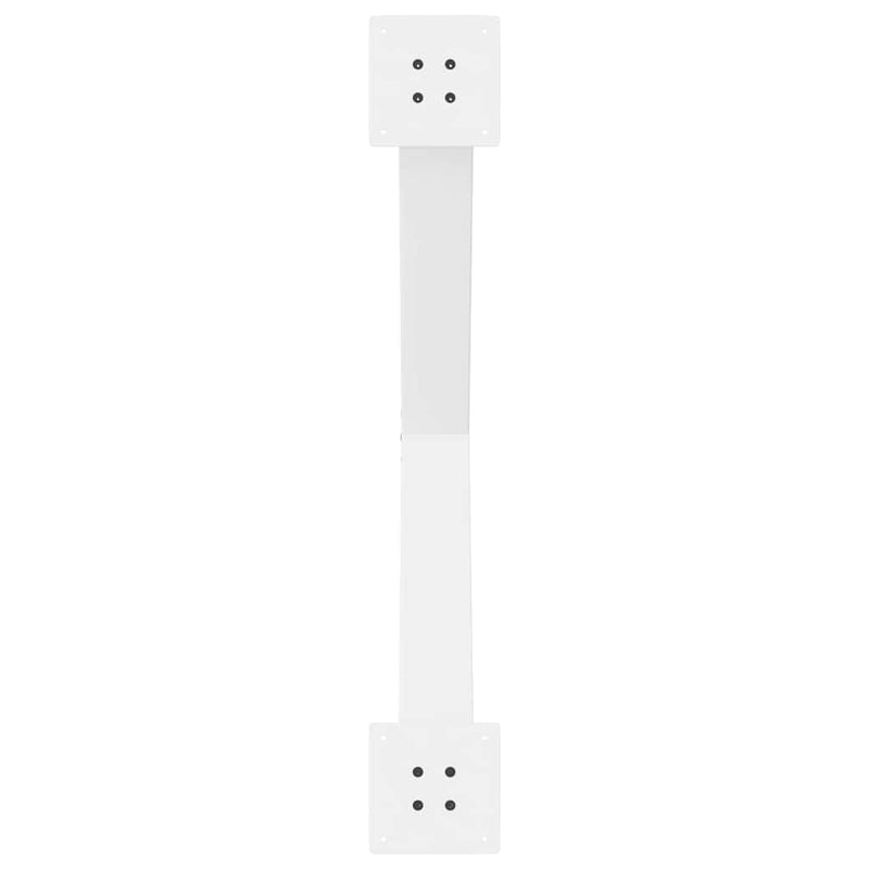 vidaXL 3 db X alakú étkezőasztal láb fehér 90 x (72-73) cm acél étkezőasztal láb