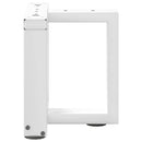 vidaXL 2 db fehér, T-alakú acél dohányzóasztal láb 30x25x(30-31) cm