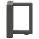 vidaXL 2 db antracitszürke, T-alakú acél dohányzóasztal láb 30x25x(30-31) cm