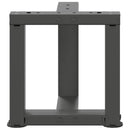 vidaXL 2 db antracitszürke, T-alakú acél dohányzóasztal láb 30x25x(30-31) cm