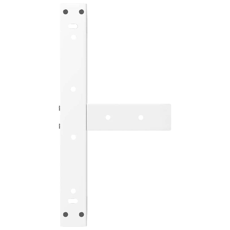 vidaXL 2 db T-alakú dohányzóasztal láb fehér 40x25x(30-31) cm acél dohányzóasztal láb