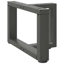 vidaXL 2 db antracitszürke, T-alakú acél dohányzóasztal láb 40x25x(30-31) cm