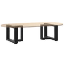 vidaXL 2 db fekete, T-alakú acél dohányzóasztal láb 50x25x(30-31) cm