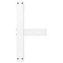 vidaXL 2 db fehér, T-alakú dohányzóasztal láb 50x25x(30-31) cm acél dohányzóasztal láb