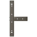 vidaXL 2 db fekete, T-alakú acél dohányzóasztal láb 50x25x(30-31) cm