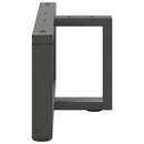 vidaXL 2 db antracitszürke, T-alakú acél dohányzóasztal láb 70x25x(30-31) cm