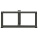 vidaXL 2 db antracitszürke, T-alakú acél dohányzóasztal láb 70x25x(30-31) cm