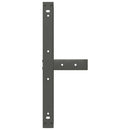 vidaXL 2 db antracitszürke, T-alakú acél dohányzóasztal láb 70x25x(30-31) cm