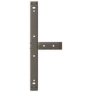 vidaXL 2 db fekete, T-alakú acél dohányzóasztal láb 70x25x(30-31) cm