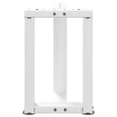 vidaXL 2 db fehér, T-alakú dohányzóasztal láb 28x25x(42-43) cm acél