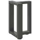 vidaXL 2 db antracitszürke, T-alakú acél dohányzóasztal láb 28x25x(42-43) cm