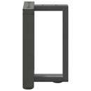 vidaXL 2 db antracitszürke, T-alakú acél dohányzóasztal láb 28x25x(42-43) cm