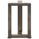 vidaXL 2 db fekete, T-alakú acél dohányzóasztal láb 28x25x(42-43) cm