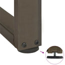 vidaXL 2 db fekete, T-alakú acél dohányzóasztal láb 28x25x(42-43) cm