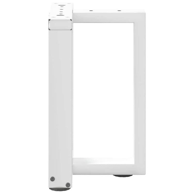 vidaXL 2 db fehér, T-alakú dohányzóasztal láb 38x25x(42-43) cm acél dohányzóasztal láb