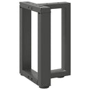 vidaXL 2 db antracitszürke, T-alakú acél dohányzóasztal láb 38x25x(42-43) cm