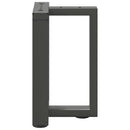 vidaXL 2 db antracitszürke, T-alakú acél dohányzóasztal láb 38x25x(42-43) cm