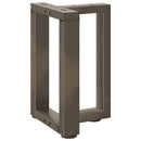 vidaXL 2 db fekete, T-alakú acél dohányzóasztal láb 38x25x(42-43) cm