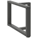 vidaXL 2 db antracitszürke, T-alakú acél dohányzóasztal láb 60x25x(42-43) cm