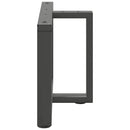vidaXL 2 db antracitszürke, T-alakú acél dohányzóasztal láb 60x25x(42-43) cm