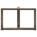 vidaXL 2 db fekete, T-alakú acél dohányzóasztal láb 60x25x(42-43) cm