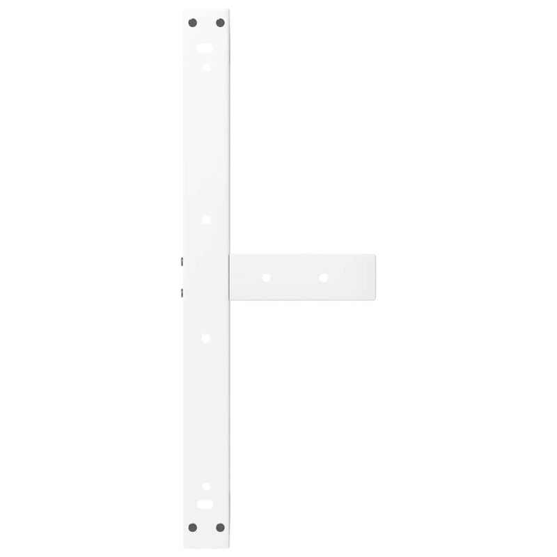 vidaXL 2 db fehér, T-alakú dohányzóasztal láb 70x25x(42-43) cm acél dohányzóasztal láb