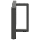 vidaXL 2 db antracitszürke, T-alakú acél dohányzóasztal láb 70x25x(42-43) cm