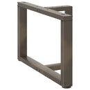 vidaXL 2 db fekete, T-alakú acél dohányzóasztal láb 70x25x(42-43) cm