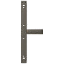 vidaXL 2 db fekete, T-alakú acél dohányzóasztal láb 70x25x(42-43) cm