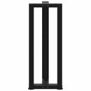 vidaXL 2 db fekete, T-alakú acél konzolasztal láb 25x28x(72-73) cm