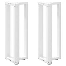 vidaXL 2 db fehér, T-alakú acél konzolasztal láb 25x28x(72-73) cm