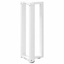 vidaXL 2 db fehér, T-alakú acél konzolasztal láb 25x28x(72-73) cm