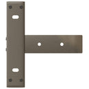 vidaXL 2 db fekete, T-alakú acél konzolasztal láb 25x28x(72-73) cm