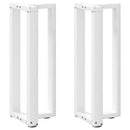 vidaXL 2 db fehér, T-alakú acél konzolasztal láb 38x25x(72-73) cm