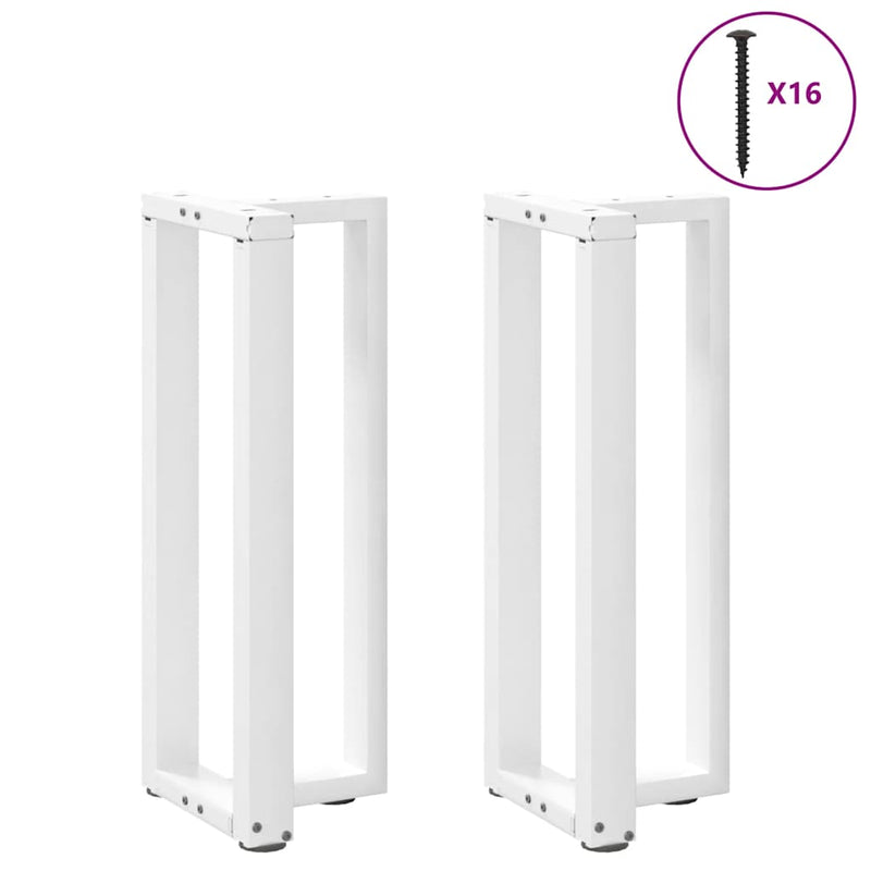 vidaXL 2 db fehér, T-alakú acél konzolasztal láb 38x25x(72-73) cm