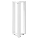 vidaXL 2 db fehér, T-alakú acél konzolasztal láb 38x25x(72-73) cm