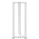 vidaXL 2 db fehér, T-alakú acél konzolasztal láb 38x25x(72-73) cm