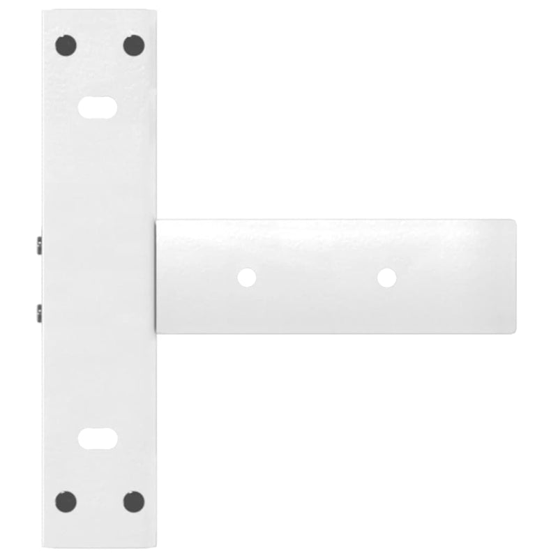 vidaXL 2 db fehér, T-alakú acél konzolasztal láb 38x25x(72-73) cm