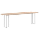 vidaXL 2 db fehér, T-alakú acél konzolasztal láb 38x25x(72-73) cm