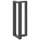 vidaXL 2 db antracitszürke T-alakú acél konzolasztal láb 38x25x(72-73) cm