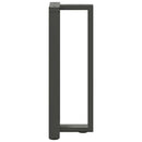 vidaXL 2 db antracitszürke T-alakú acél konzolasztal láb 38x25x(72-73) cm