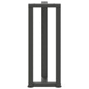 vidaXL 2 db antracitszürke T-alakú acél konzolasztal láb 38x25x(72-73) cm