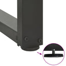 vidaXL 2 db antracitszürke T-alakú acél konzolasztal láb 38x25x(72-73) cm