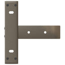 vidaXL 2 db fekete, T-alakú acél konzolasztal láb 38x25x(72-73) cm